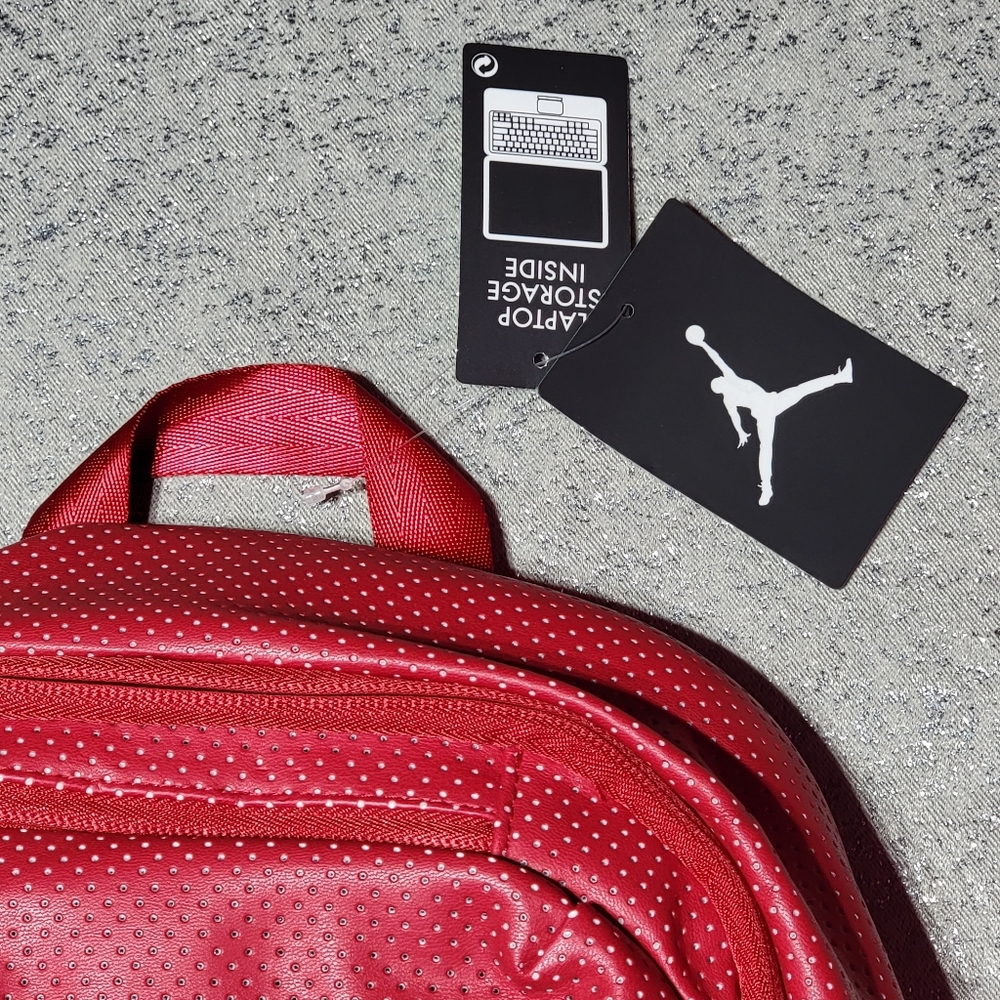 NEW Nike Air Jordan Gym Red Large Legacy Backpack - Picture 9 of 13